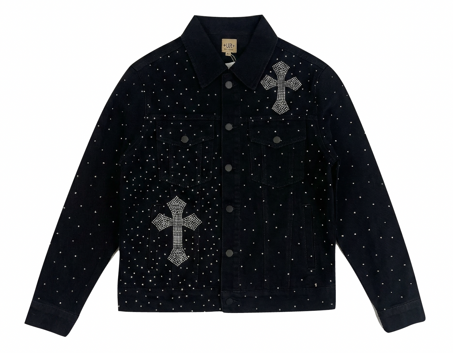 Cross Denim Jacket Black (Pre-order)