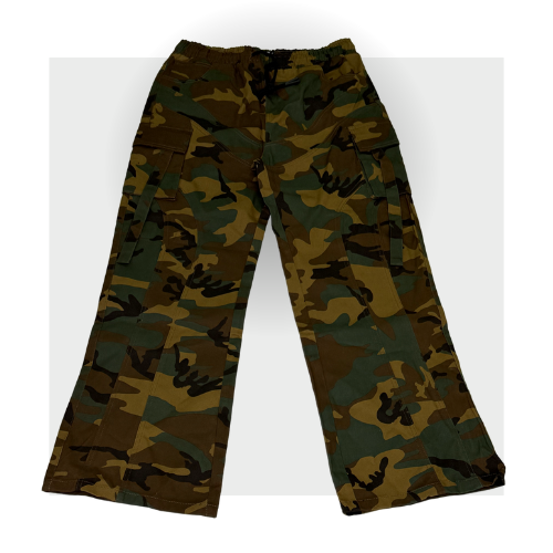 String Cargo Pants Camo