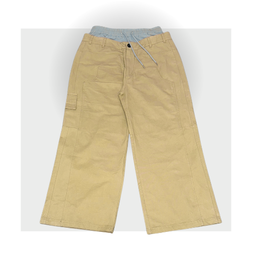 Baggy Cargo Boxer Pants Beige