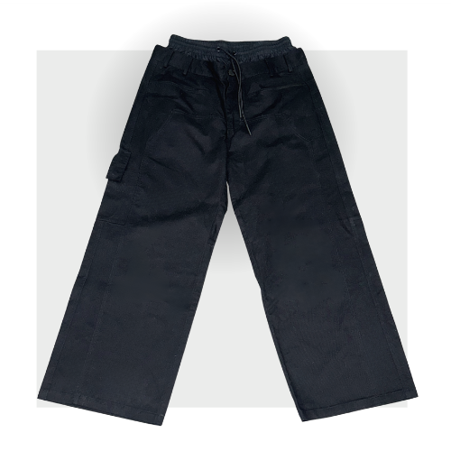 Baggy Cargo Boxer Pants Black