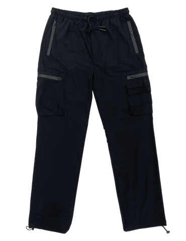 Black Adjustable Techwear Sweatpants