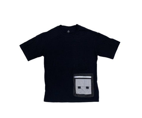 Black T-Shirt Ft. Grey Tech Pocket