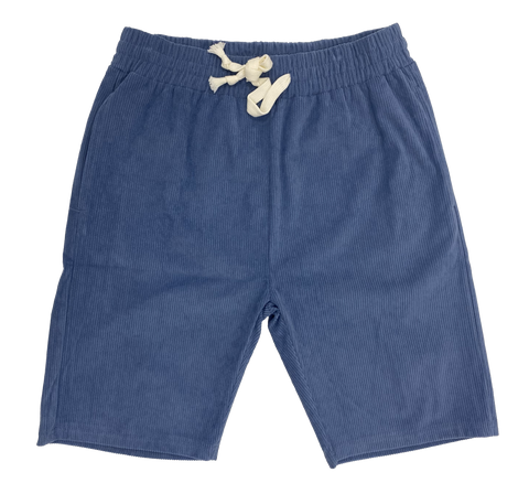 Blue Corduroy Shorts