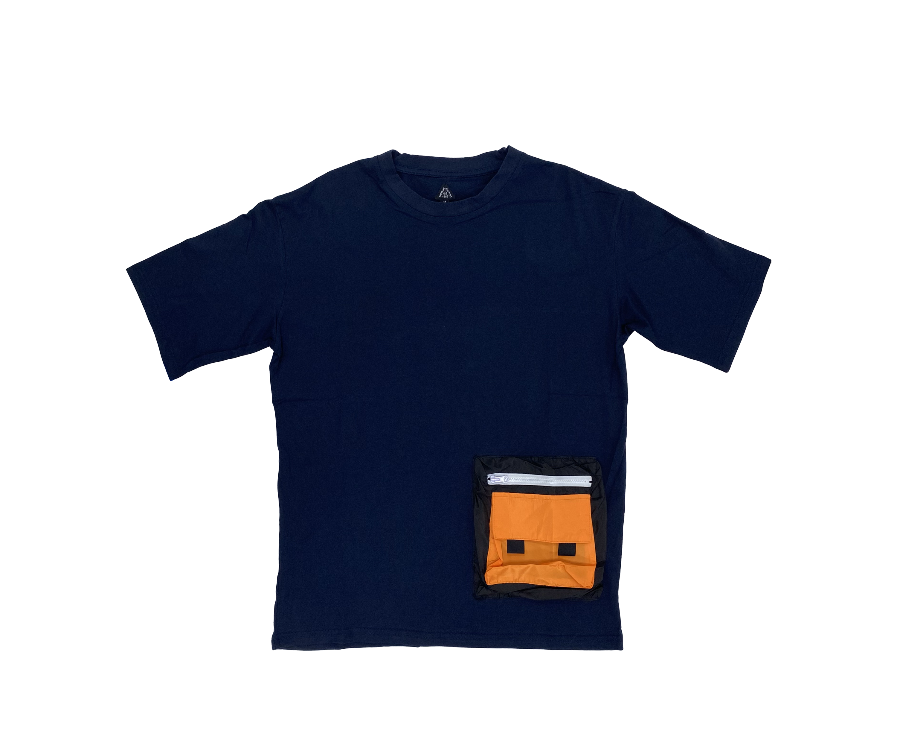 Blue T-Shirt Ft. Orange Tech Pocket