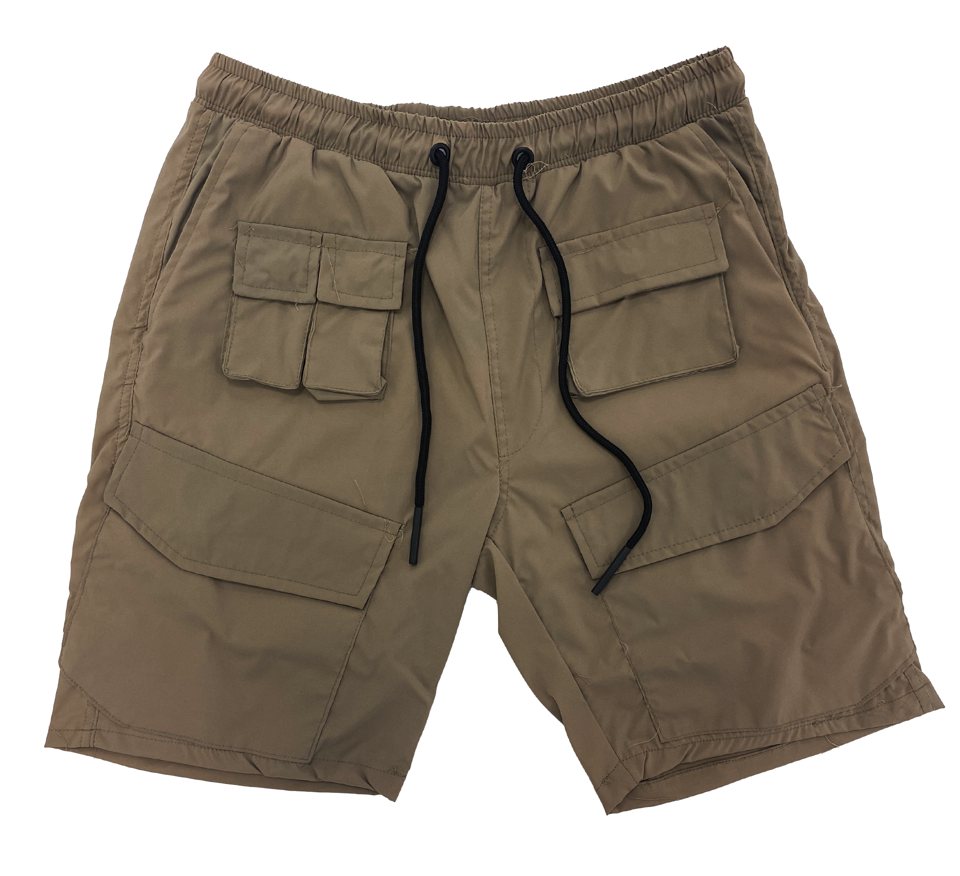 Brown Cargo Tech Shorts