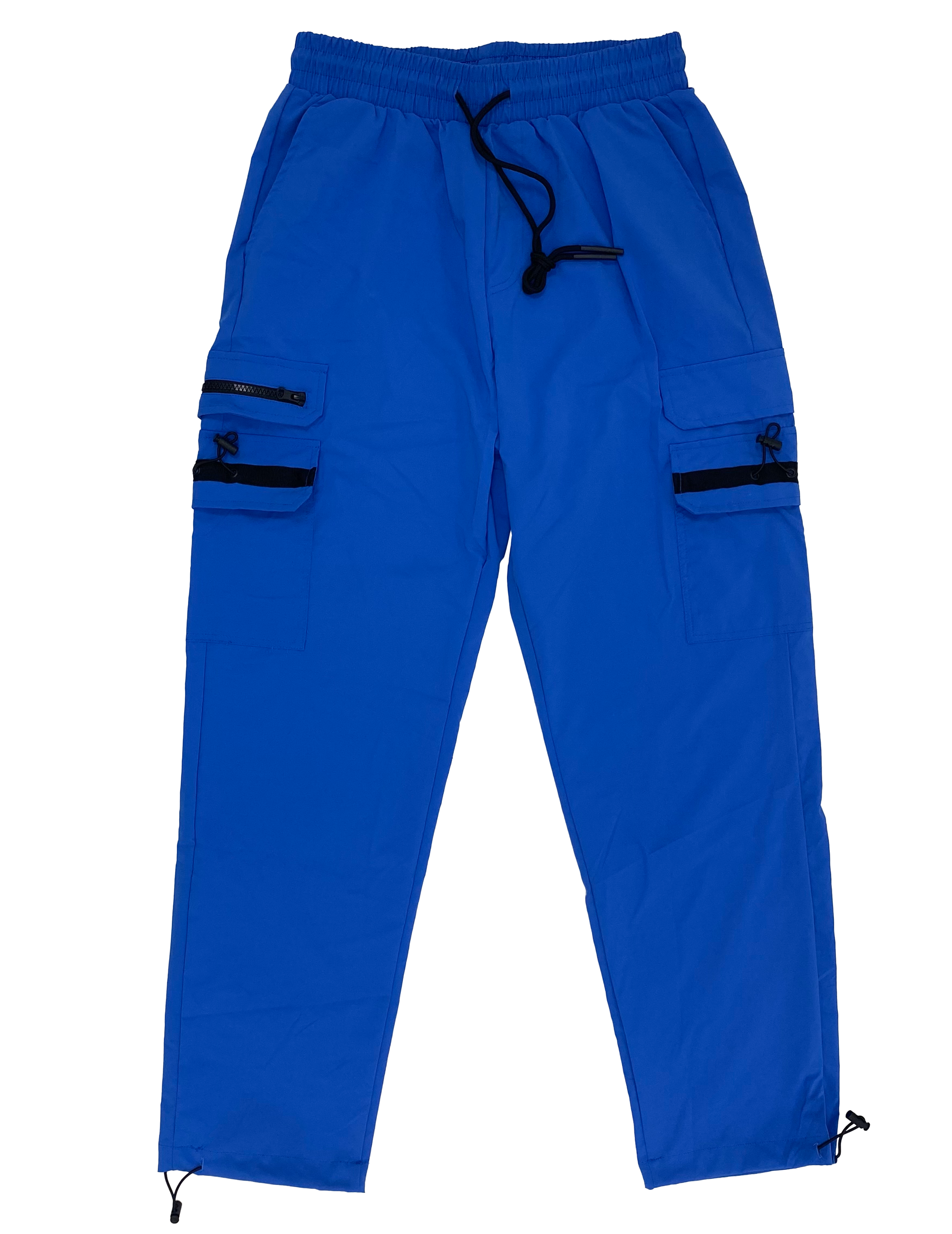 Blue Techwear String Joggers