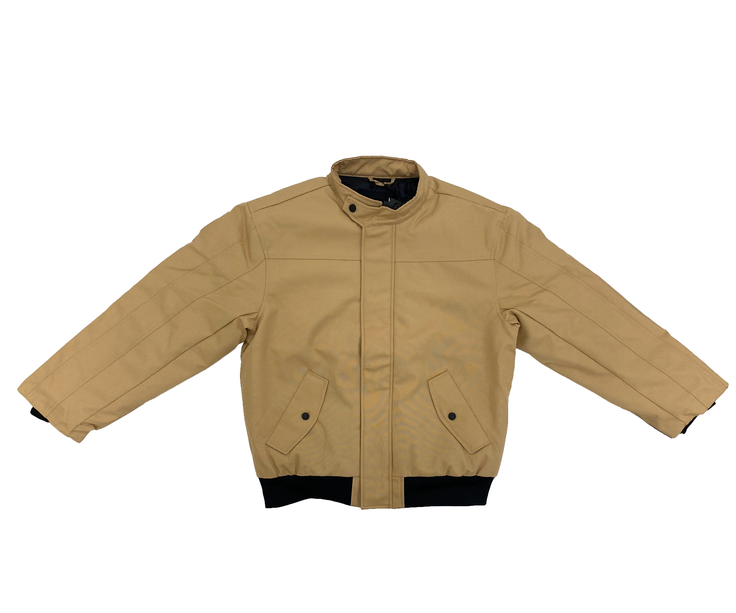 Khaki Neck-Strap Bomber Jacket