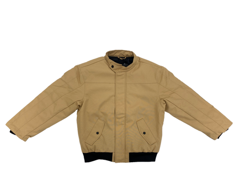 Khaki Neck-Strap Bomber Jacket