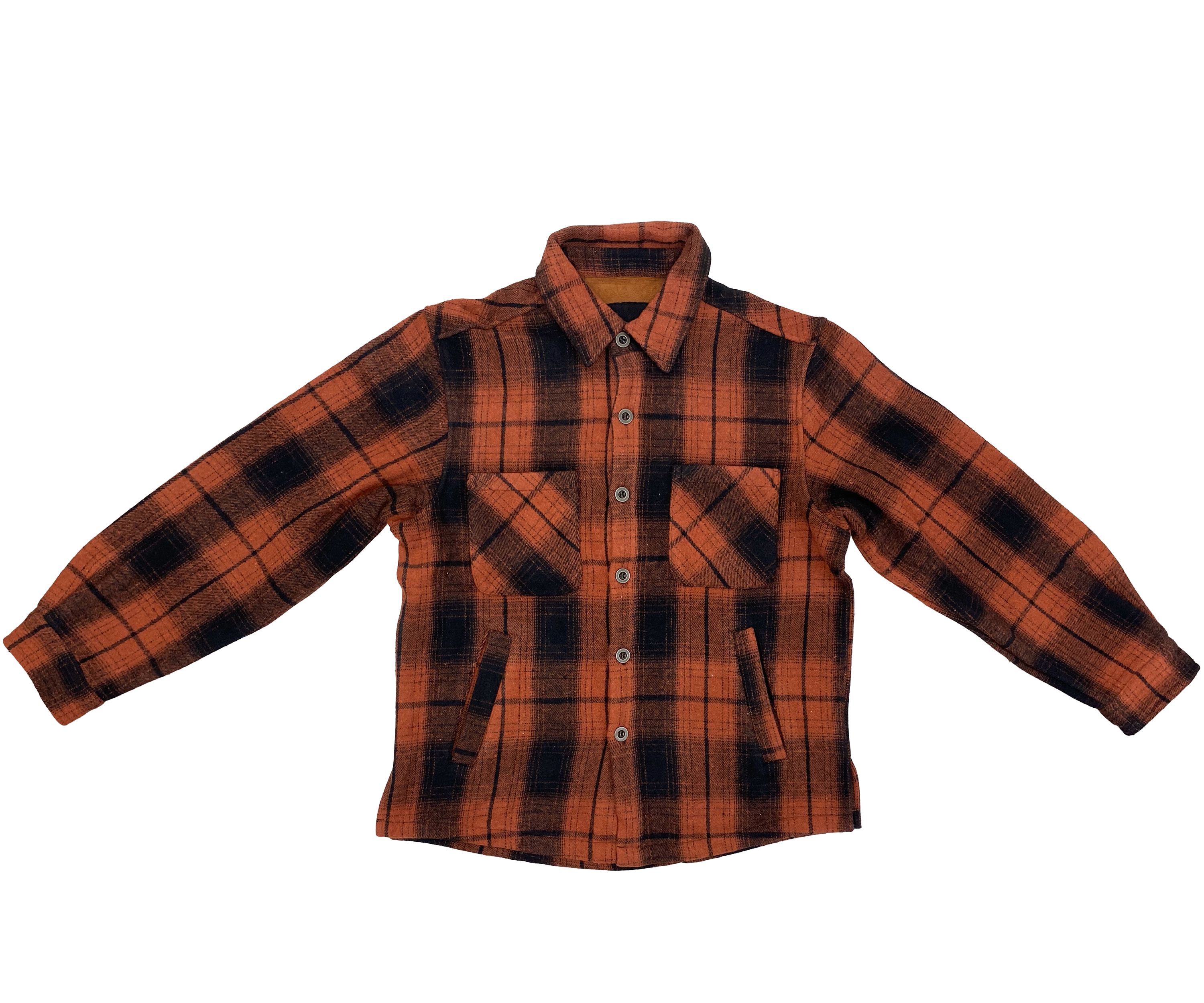 Orange Plaid Flannel