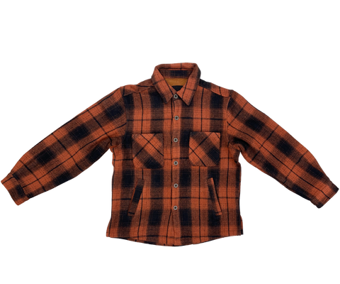 Orange Plaid Flannel