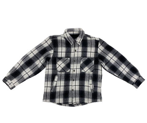 Grey Plaid Flannel