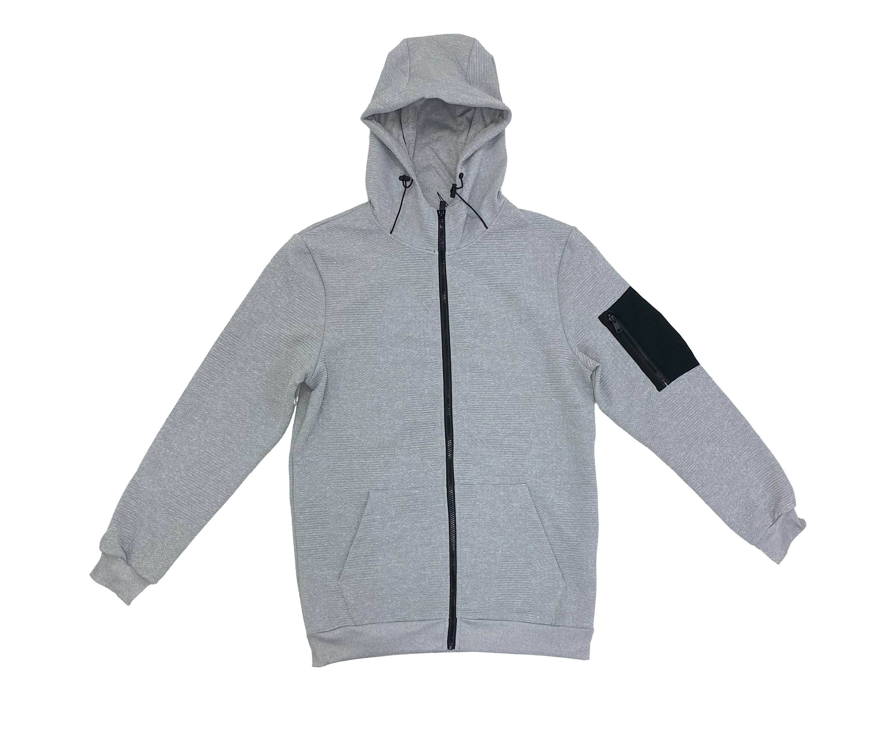 Grey Arm Pocket Hoodie