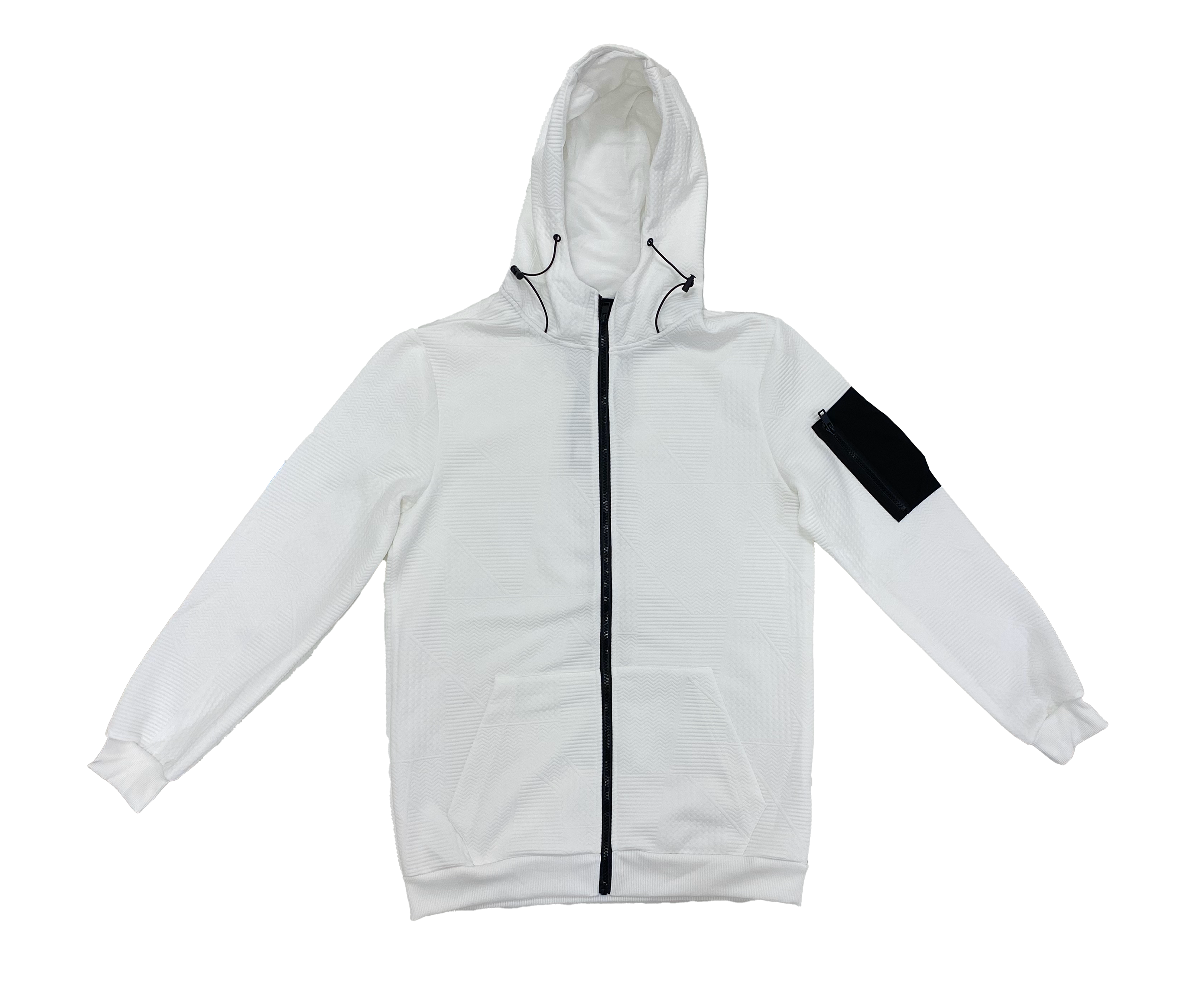 White Arm Pocket Hoodie