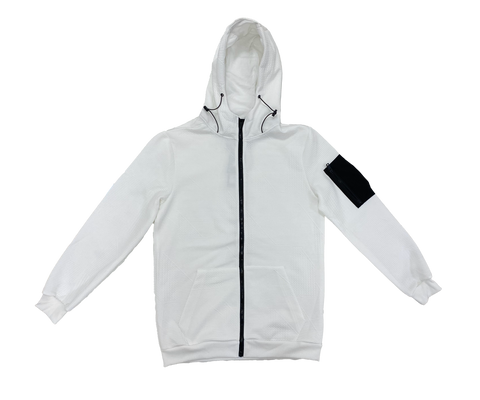 White Arm Pocket Hoodie