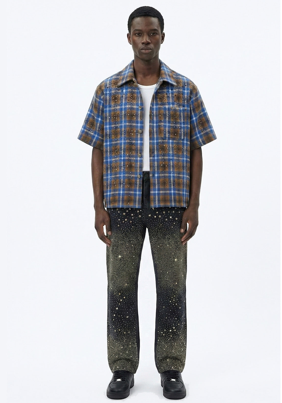Galaxy Rhinestone Denim Jeans (Pre-order)