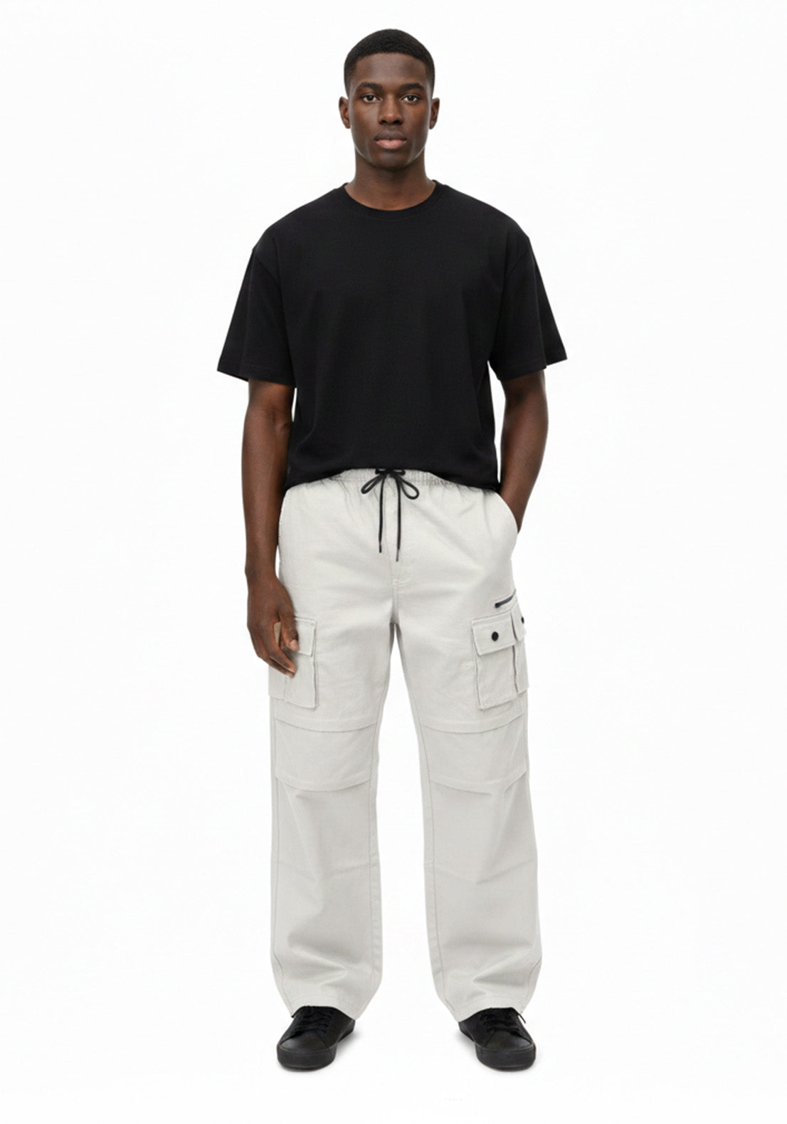 4 Pocket Cargo Pants Beige