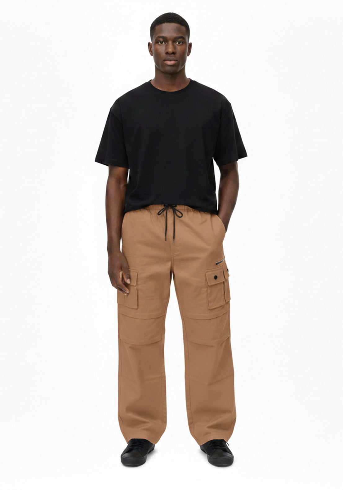 4 Pocket Cargo Pants Beige