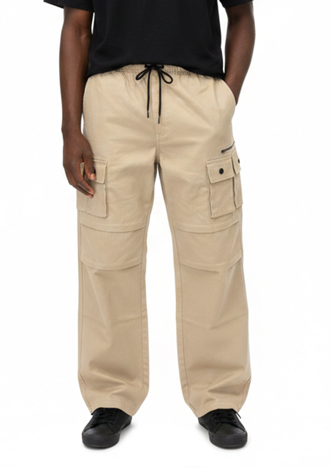 4 Pocket Cargo Pants Beige