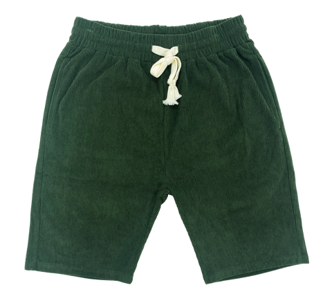 Green Corduroy Shorts