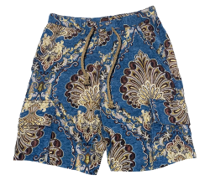 Multi/Blue Tapestry Short