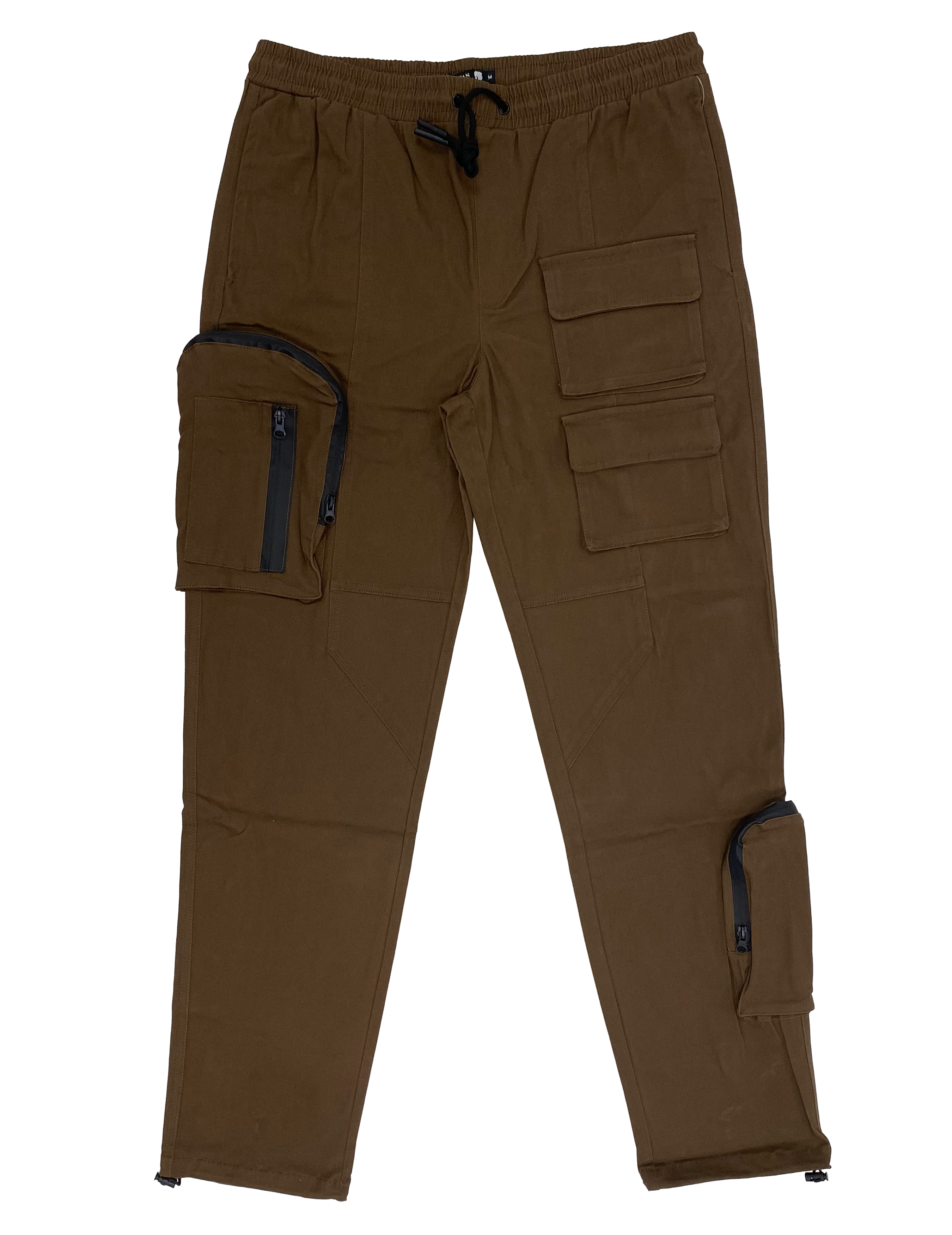 Brown Cargo Joggers