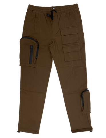 Brown Cargo Joggers