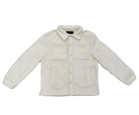 Pure White Fleece Sweater