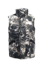 Winter Camo Zip-Up Puffer Vest