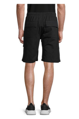 Black Four Pocket Twill Shorts