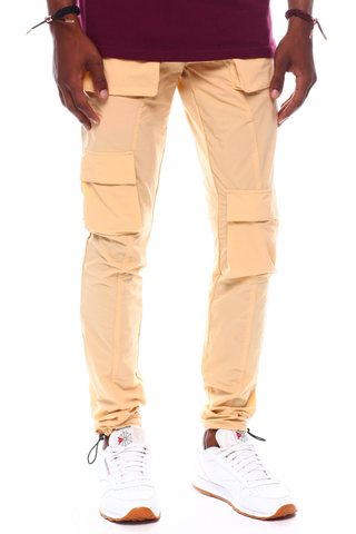 Nylon Khaki Pockets Pant